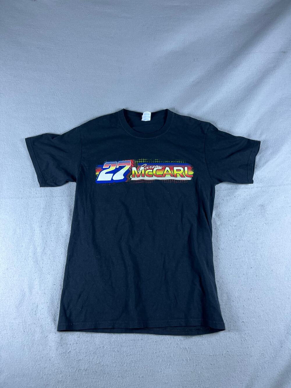 Carson McCarl 27 Sprint Car Racing T-Shirt Mens M Black Altoona Iowa Graphic Tee
